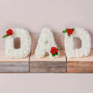 Send Blooming Love Dad Letter Floral Arrangement