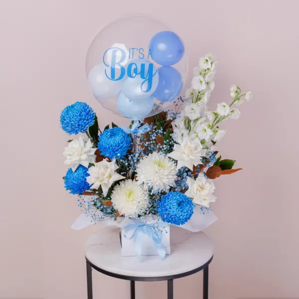 Send Welcome Baby Boy Hatbox: Perfect gift for new parents