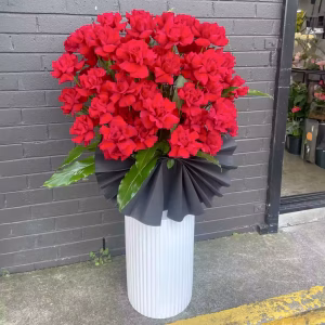 50 Red Roses Romantic Hatbox 5 50 Red Roses Romantic Hatbox