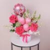 Welcome Little One: Hatbox Gift 2 Welcome Little One Hatbox Gift - With Balloon for Newborn occasion