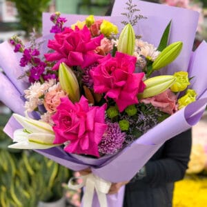 Amethyst Glow Bouquet 6 232